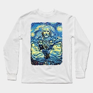 Mighty THOR Van Gogh Style Long Sleeve T-Shirt